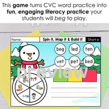 Load image into Gallery viewer, G12 Say Build Write It Roll and Read CVC Words