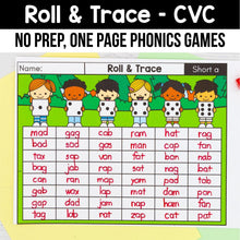 Load image into Gallery viewer, G3 Roll and Trace CVC Words