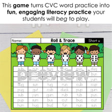 Load image into Gallery viewer, G3 Roll and Trace CVC Words
