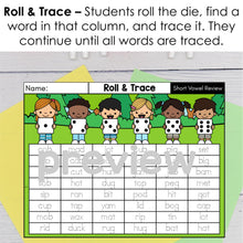 Load image into Gallery viewer, G3 Roll and Trace CVC Words