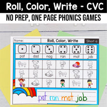 Load image into Gallery viewer, Game 5: Roll, Color, Write