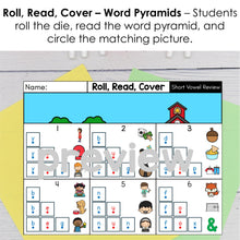Load image into Gallery viewer, Game 7: CVC Word Pyramids Games CVC Word and Picture Matching