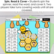 Load image into Gallery viewer, Game 8: Spin, Read &amp; Cover
