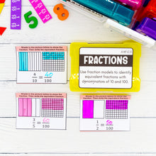 Load image into Gallery viewer, 4th Grade Math Task Cards - CCSS Aligned