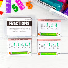 Load image into Gallery viewer, 4th Grade Math Task Cards - CCSS Aligned
