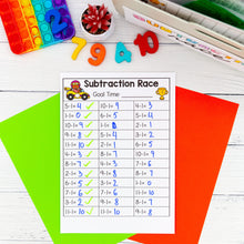 Load image into Gallery viewer, Math Fluency Race Kit – Addition, Subtraction, Multiplication, Division