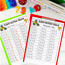 Load image into Gallery viewer, Math Fluency Race Kit – Addition, Subtraction, Multiplication, Division