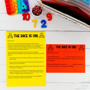 Math Fluency Race Kit – Addition, Subtraction, Multiplication, Division