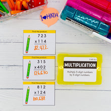 Load image into Gallery viewer, 5th Grade Math Task Cards - CCSS Aligned