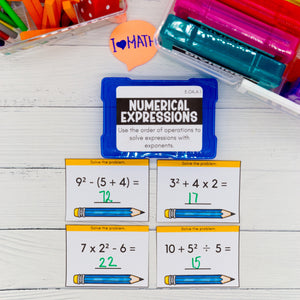 5th Grade Math Task Cards