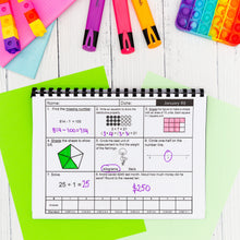 Load image into Gallery viewer, 3rd Grade Spiral Math Review | Daily Morning Work, Homework, or Test Prep