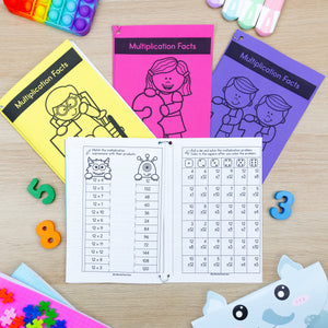 Multiplication Facts Mini Books MEGA BUNDLE Numbers 1 to 12