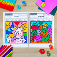 Load image into Gallery viewer, 1000+ Color by Number Worksheets - Addition &amp; Subtraction within 20 - YEAR-LONG BUNDLE