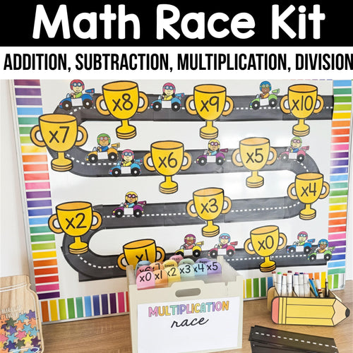Math Race Kit – Addition, Subtraction, Multiplication, Division
