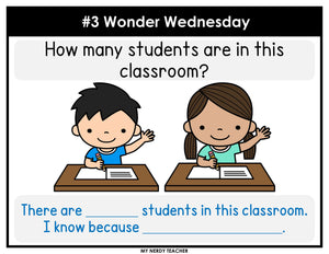 Morning Work Writing Prompts 1st Grade YEAR LONG BUNDLE - Google Slides & PowerPoint