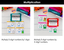 Load image into Gallery viewer, Multiplication - 5th Grade Math Task Cards - CCSS Aligned