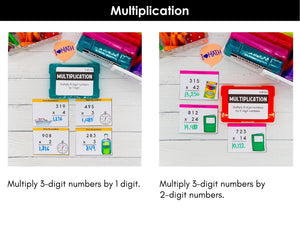 Multiplication - 5th Grade Math Task Cards - CCSS Aligned – My Nerdy ...