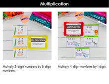 Load image into Gallery viewer, Multiplication - 5th Grade Math Task Cards - CCSS Aligned