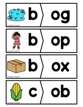 Load image into Gallery viewer, Onset and Rime Cards - Beginning Sounds and CVC Word Families