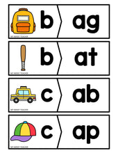 Load image into Gallery viewer, Onset and Rime Cards - Beginning Sounds and CVC Word Families