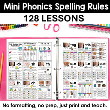 Load image into Gallery viewer, Phonics Helpers — Mini Phonics Rules for Student Notebooks &amp; Folders
