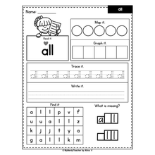 Load image into Gallery viewer, Sight Words Practice Worksheets - Heart Words - SOR Aligned - Set 1