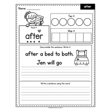 Load image into Gallery viewer, Sight Words Practice Worksheets - Heart Words - SOR Aligned - Set 6