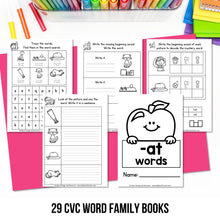 Load image into Gallery viewer, Buy3Get1 FREE B15 - CVC Word Worksheets, Phonics Books, Short Vowels Task Cards