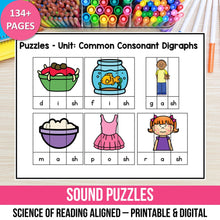 Load image into Gallery viewer, Word Puzzles | Science of Reading Activities Small Group Centers