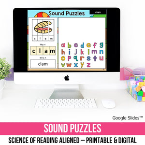 Word Puzzles | Science of Reading Activities Small Group Centers
