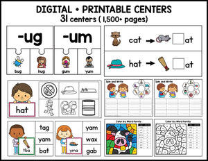 Buy3Get1 FREE B15 - CVC Word Worksheets, Phonics Books, Short Vowels Task Cards