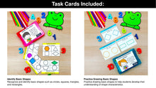 Load image into Gallery viewer, Geometry  - 1st Grade Math Task Cards, Centers, Games - CCSS Aligned
