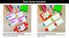 Load image into Gallery viewer, Geometry  - 1st Grade Math Task Cards, Centers, Games - CCSS Aligned