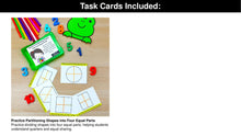Load image into Gallery viewer, Geometry  - 1st Grade Math Task Cards, Centers, Games - CCSS Aligned