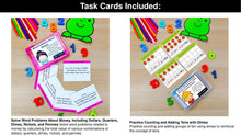 Load image into Gallery viewer, Money - 1st Grade Math Task Cards, Centers, Games - CCSS Aligned