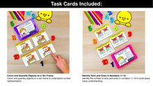 Load image into Gallery viewer, Base Ten - 1st Grade Math Task Cards, Centers, Games - CCSS Aligned