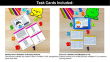 Load image into Gallery viewer, Base Ten - 1st Grade Math Task Cards, Centers, Games - CCSS Aligned