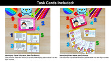 Load image into Gallery viewer, Place Value - 1st Grade Math Task Cards, Centers, Games - CCSS Aligned
