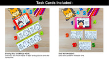 Load image into Gallery viewer, Time - 1st Grade Math Task Cards, Centers, Games - CCSS Aligned