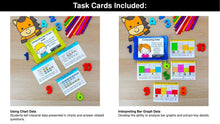 Load image into Gallery viewer, Graphing &amp; Data - 1st Grade Math Task Cards, Centers, Games - CCSS Aligned
