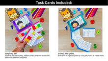 Load image into Gallery viewer, Graphing &amp; Data - 1st Grade Math Task Cards, Centers, Games - CCSS Aligned
