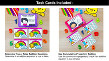 Load image into Gallery viewer, Addition - 1st Grade Math Task Cards, Centers, Games - CCSS Aligned
