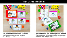 Load image into Gallery viewer, Addition - 1st Grade Math Task Cards, Centers, Games - CCSS Aligned