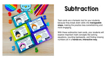 Load image into Gallery viewer, Subtraction - 1st Grade Math Task Cards, Centers, Games - CCSS Aligned