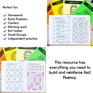 Buy3Get1 FREE B17 - Addition, Subtraction, Multiplication & Division Mini Books