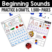 Load image into Gallery viewer, Alphabet Beginning Sounds Worksheets &amp; Crafts MEGA BUNDLE