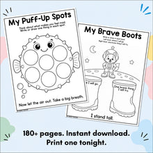 Load image into Gallery viewer, 180+  Art Therapy Worksheets for Kids: Printable Pages to Help Kids Draw Out Big Feelings