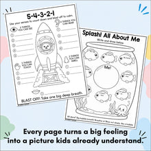 Load image into Gallery viewer, 180+  Art Therapy Worksheets for Kids: Printable Pages to Help Kids Draw Out Big Feelings