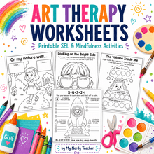 Load image into Gallery viewer, 180+  Art Therapy Worksheets for Kids: Printable Pages to Help Kids Draw Out Big Feelings