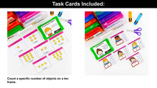 Load image into Gallery viewer, Numbers 1 To 10 Kindergarten Math Task Cards - CCSS Aligned
